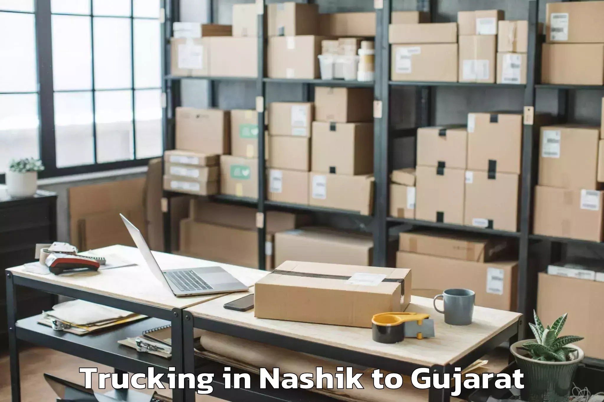 Professional Nashik to Visnagar Trucking